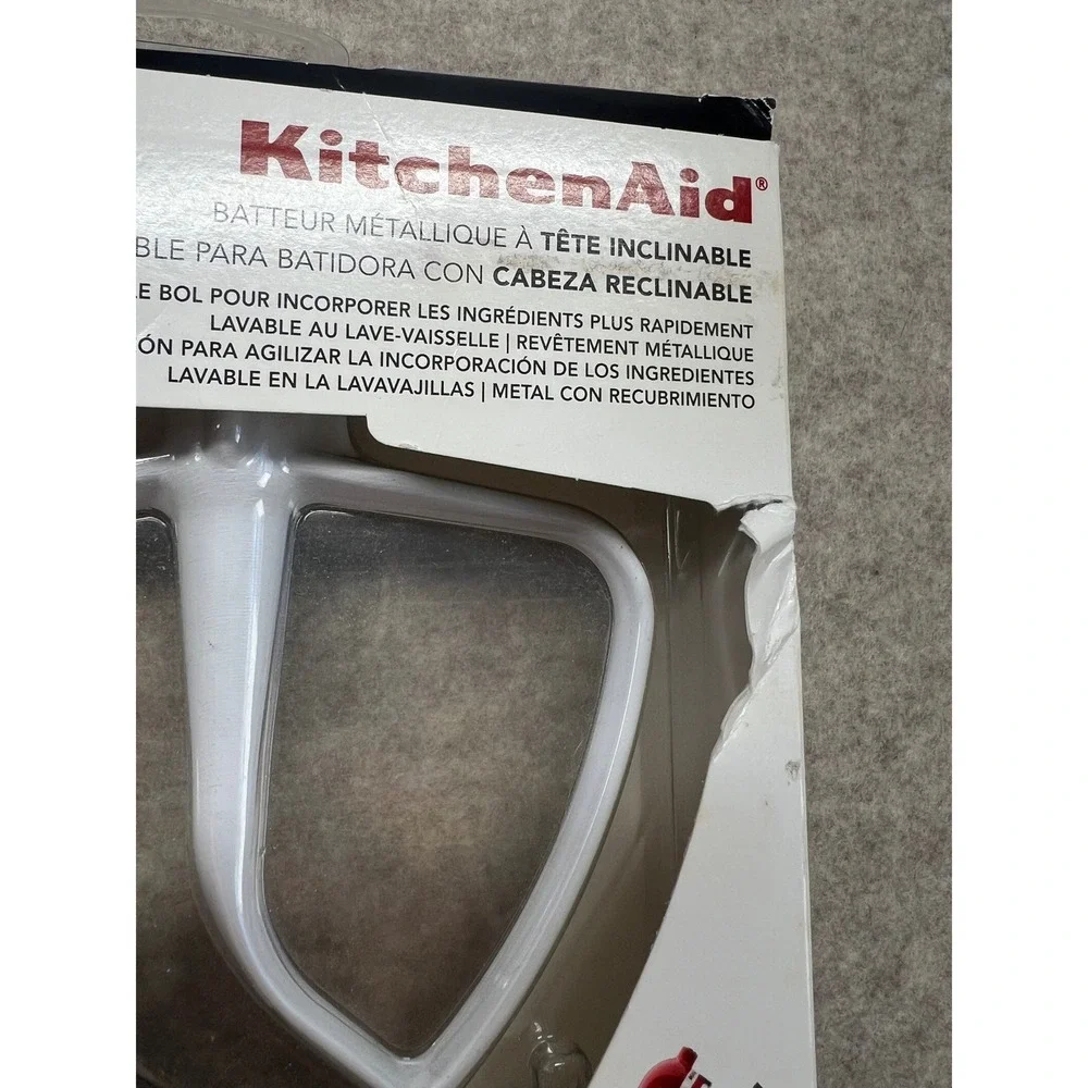 KitchenAid KFE5T Flex Edge Beater Tilt-Head White New Damaged Box K45SS KSM150